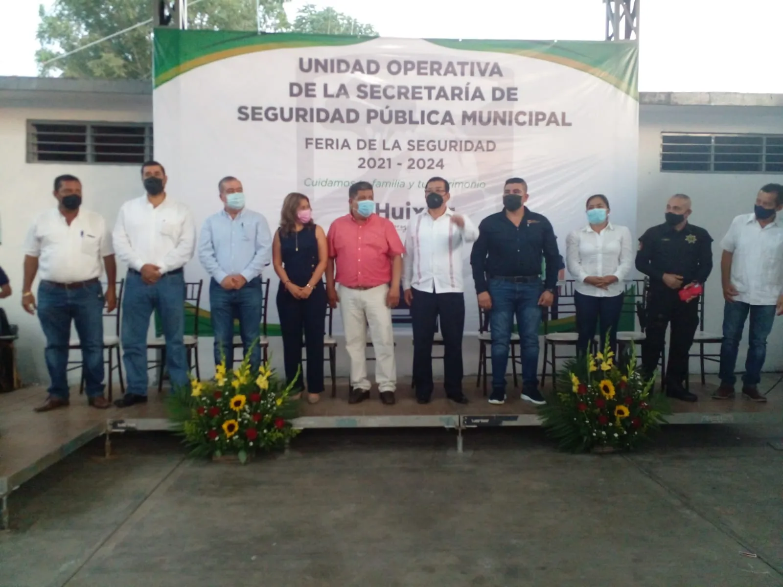 Presidente Municipal de Huixtla Inaugura Remodelación de la Secretaría de Seguridad Pública y C4