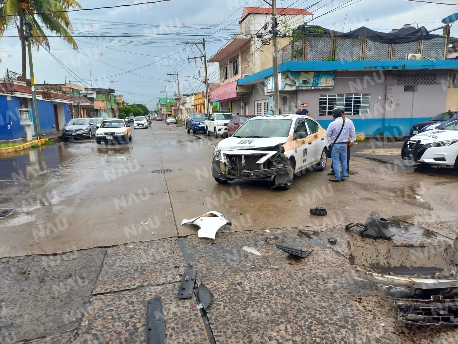 Daños materiales en accidente vial