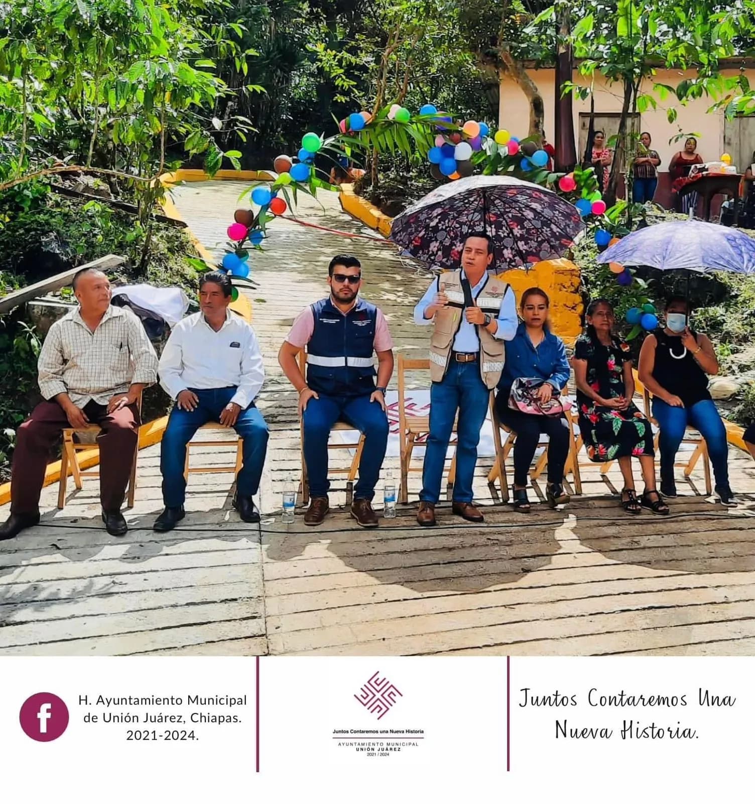 Isaías Verdugo Roblero, beneficia a las familias de los ejidos Desenlace, Trinidad y San Jerónimo, con tres importantes obras