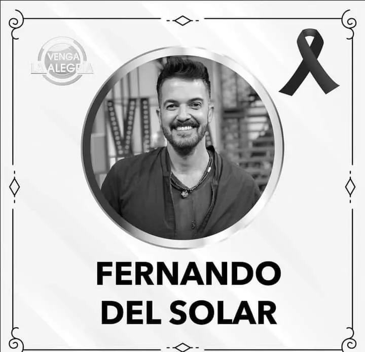 “Fallece el conductor Fernando Del Solar a los 49 años de edad.”