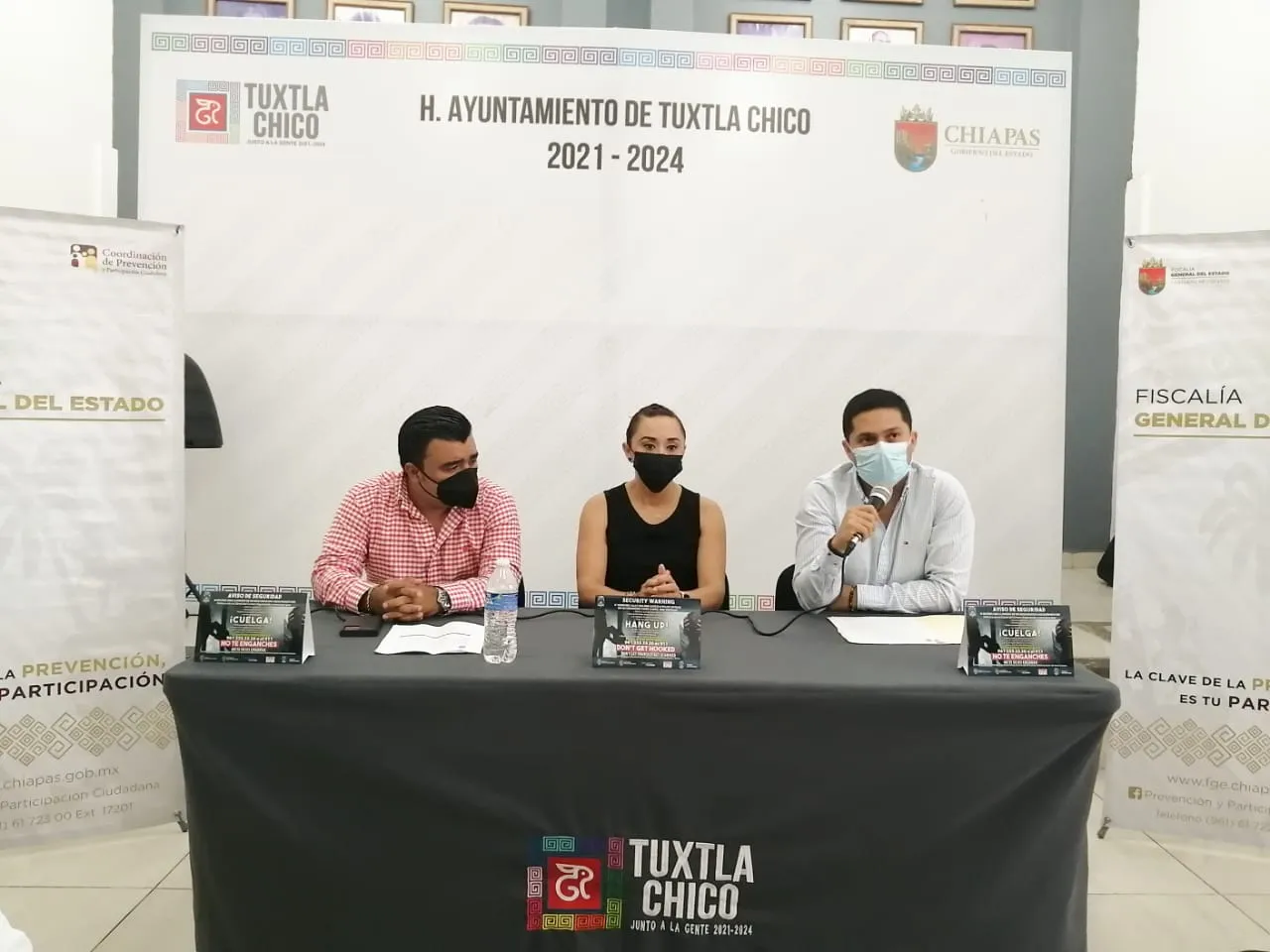 Funcionarios, agentes municipales y elementos policiacos recibieron una plática sobre programas de prevención ciudadana