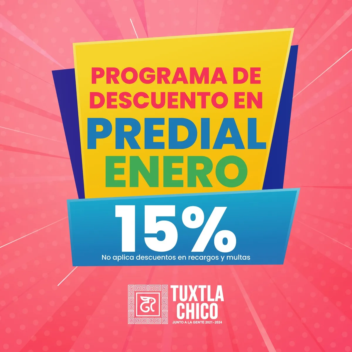 ¿Ya te pusiste al corriente? Ven y aprovecha los descuentos que hay para ti por concepto del pago de predial.