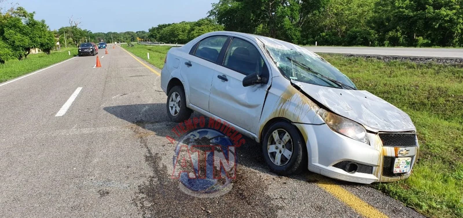 Vuelca vehículo en Mapastepec