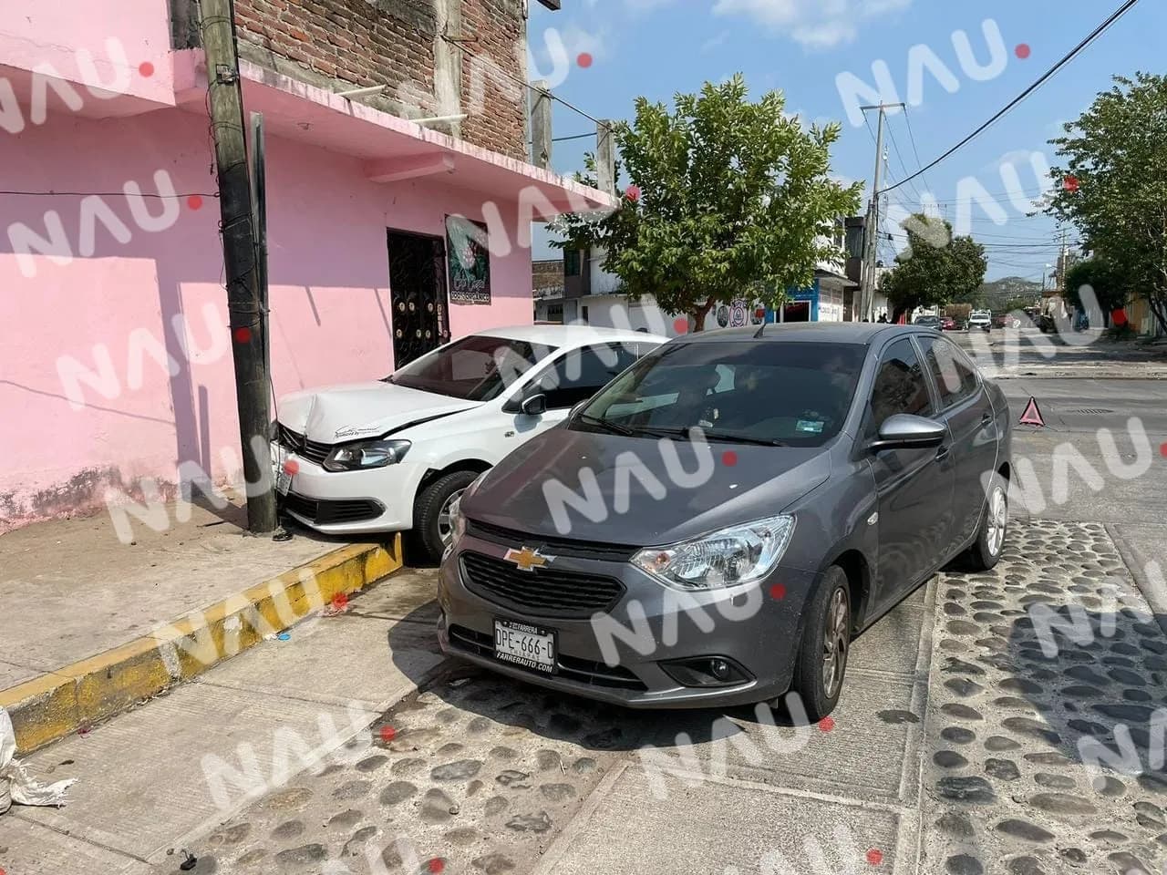 Conductor ocasiona accidente en Tapachula, Chiapas