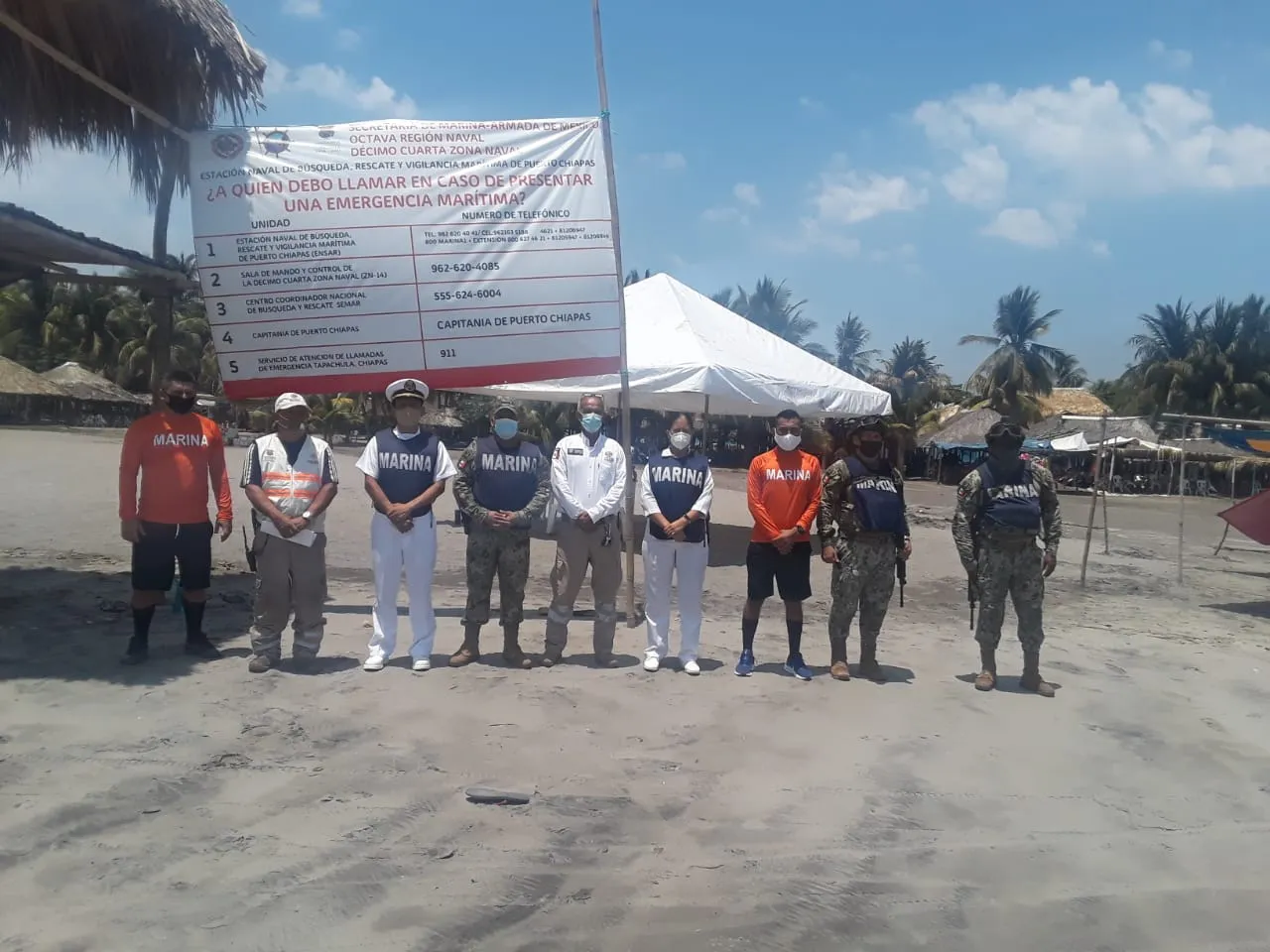 DESPLIEGAN OPERATIVOS DE PREVENCIÓN EN LAS PLAYAS Y CARRETERAS DE TAPACHULA POR SEMANA SANTA
