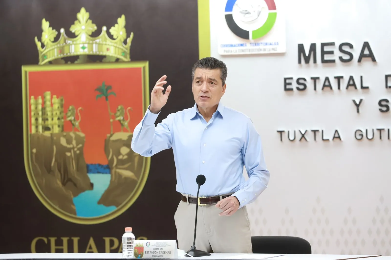Exhorta Rutilio Escandón a vacunarse contra el COVID-19 y la influenza