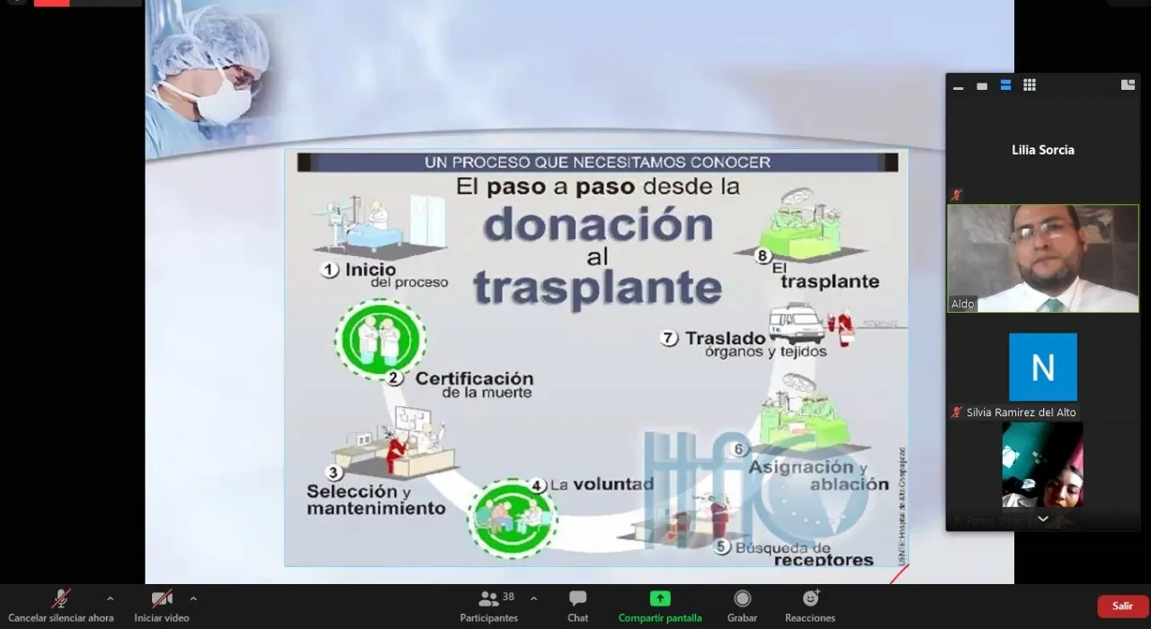 REALIZARON CONFERENCIA VIRTUAL SOBRE EL DÍA MUNDIAL DEL TRASPLANTE