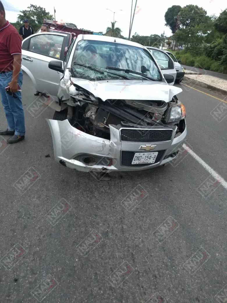 Una persona lesionada y daños materiales en accidente