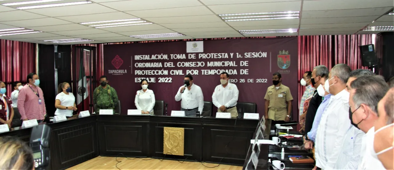 PRESENTAN PLAN ESPECÍFICO DE PROTECCIÓN CIVIL POR TEMPORADA DE ESTIAJE 2022 EN TAPACHULA