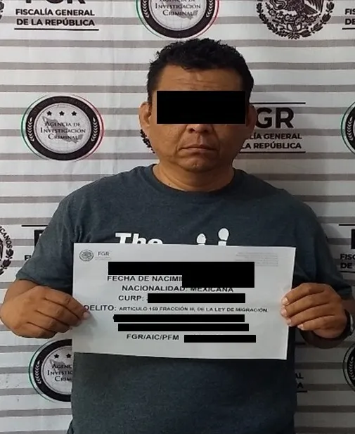 INICIA FGR INVESTIGACIÓN CONTRA UNA PERSONA POR TRANSPORTE DE OCHO MIGRANTES EN CHIAPAS