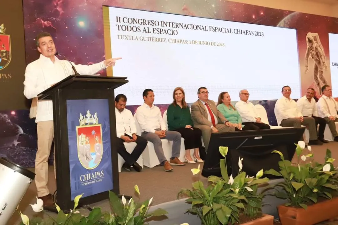 Inaugura Rutilio Escandón 2º Congreso Internacional Espacial Chiapas 2023 “Todos al espacio”