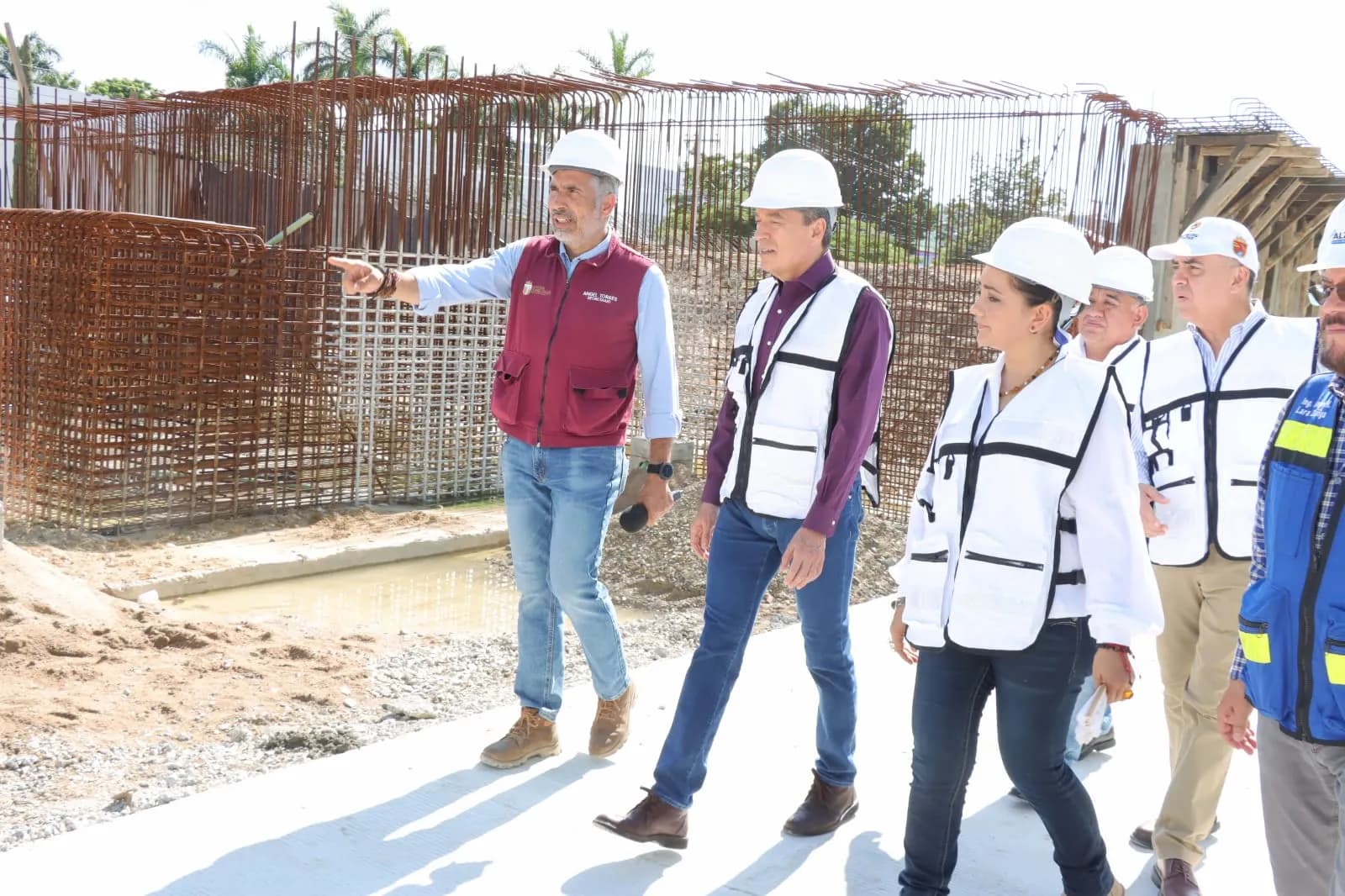 Supervisa Rutilio Escandón avance de la construcción del Paso a Desnivel Vehicular en Torre Chiapas