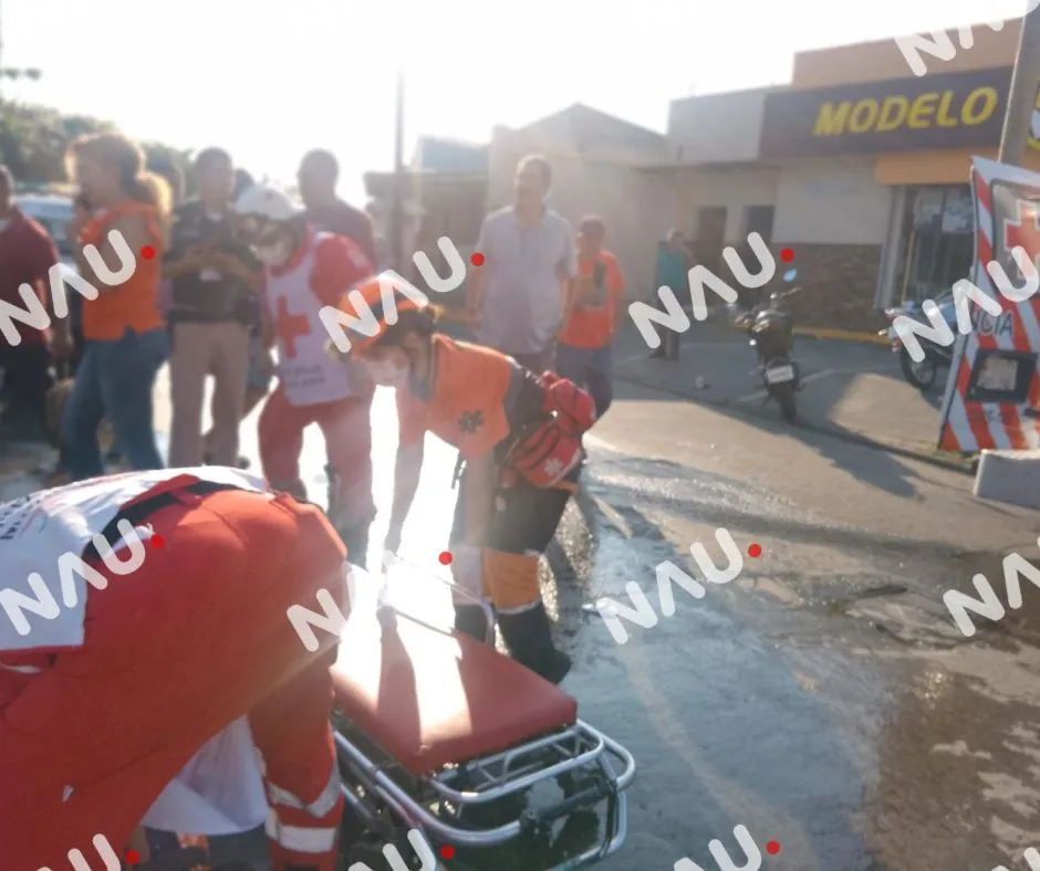 Motociclista resulta lesionado tras accidente vial en Tapachula