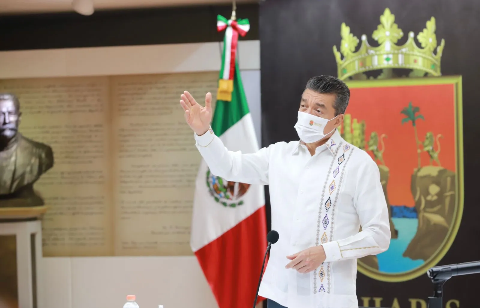 Agradece Rutilio Escandón a AMLO por estar al pendiente de la salud del pueblo de Chiapas