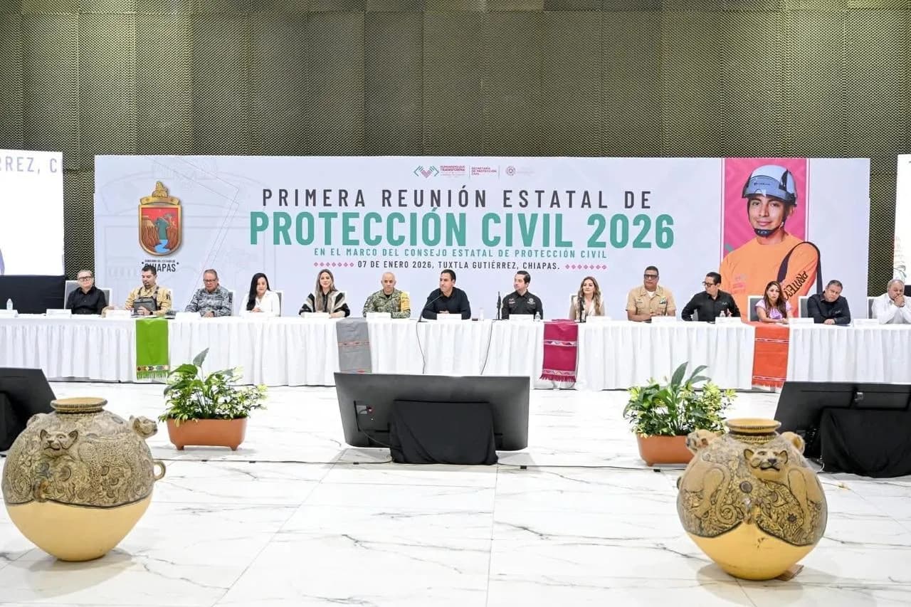 Eduardo Ramírez encabeza la Primera Reunión Estatal de Protección Civil 2026