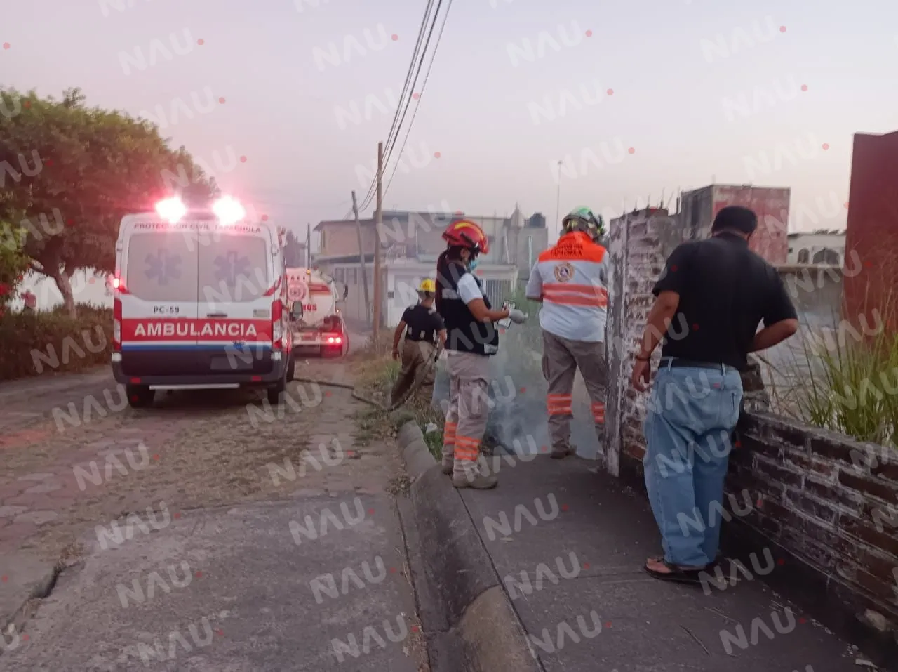 Presunto Ladrón de Cable de CFE Electrocutado en la Novena Avenida Sur