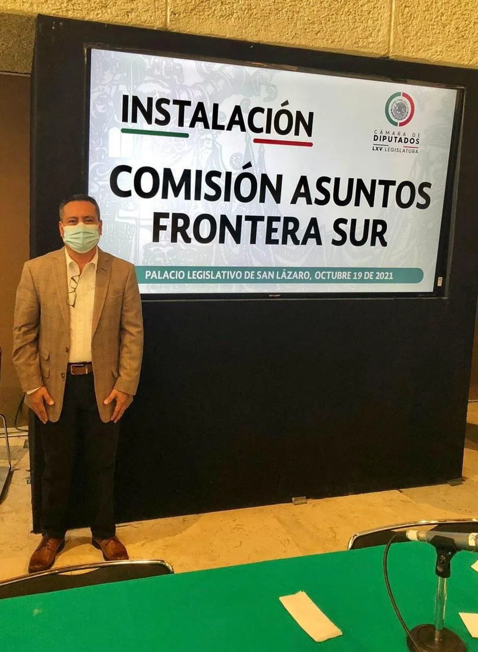 El Presidente Municipal de Unión Juárez, Isaías Verdugo Roblero; tuvo el honor de asistir a la Instalación de Asuntos Frontera Sur, que se llevó a cabo en el H. Congreso de la Unión de la CDMX; que estará conformada por 22 Diputados Federales y presidida por el Diputado Federal Ismael Brito Mazariegos.