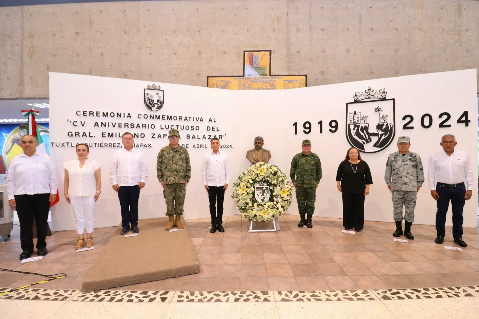 En Chiapas, conmemoran 105 Aniversario Luctuoso de Emiliano Zapata