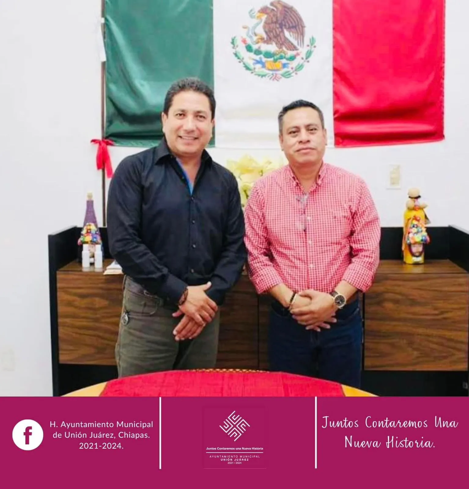 Alcalde de Unión Juárez. Se reúne con titular de la Secretaría de Bienestar Chiapas