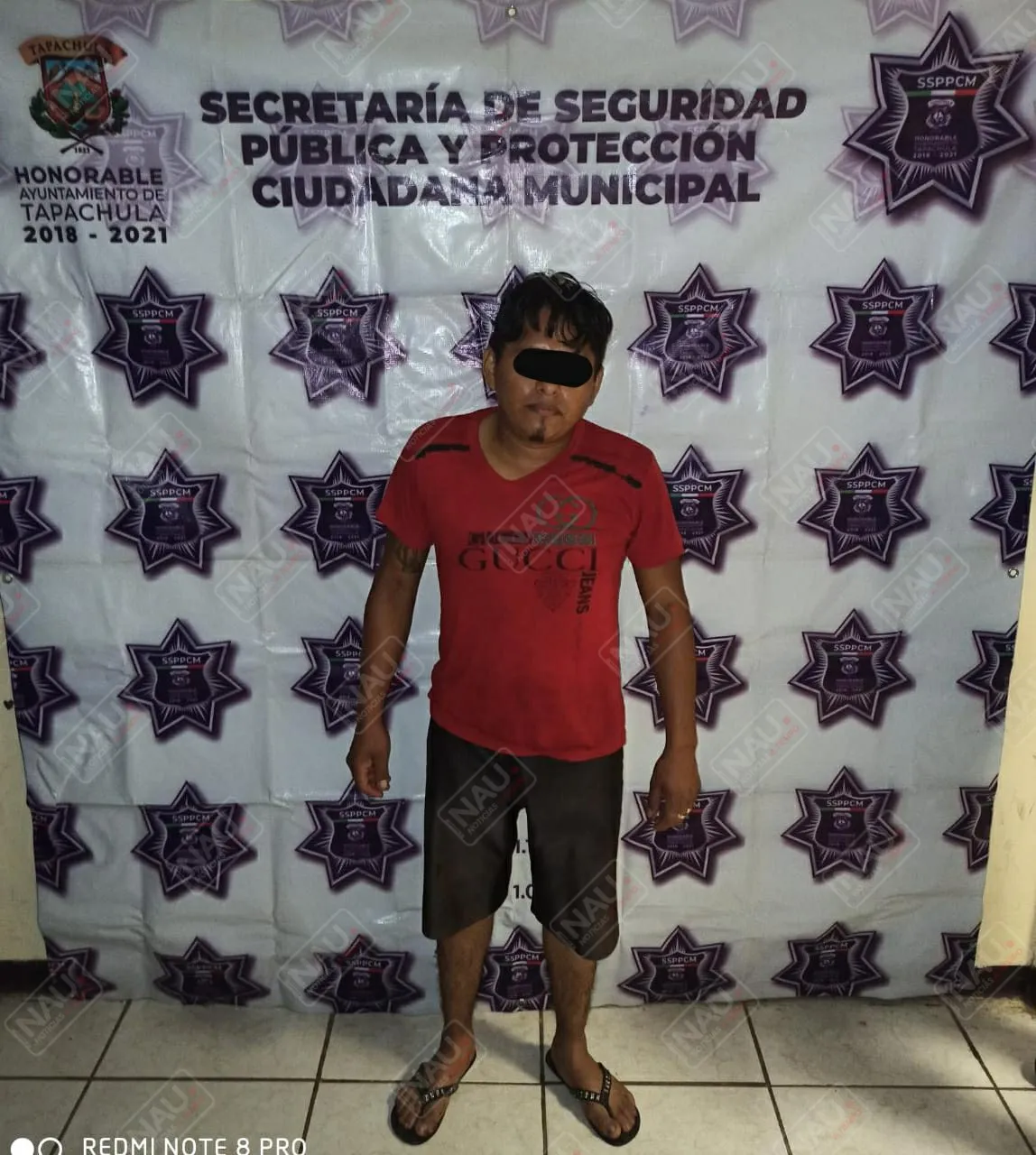 Lesionó a su esposa a golpes y a su hermano con un vidrio de un espejo