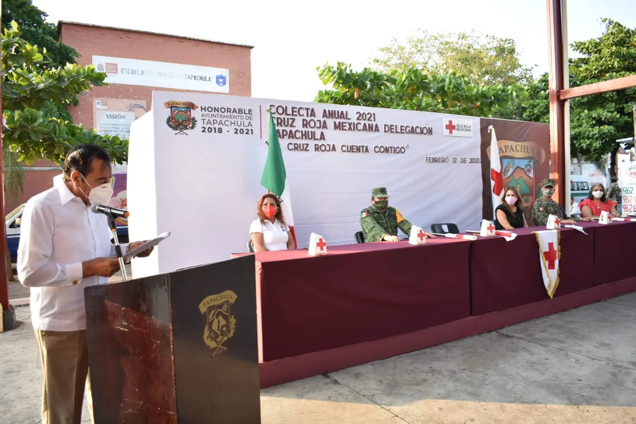 INICIÓ LA COLECTA ANUAL 2021 CRUZ ROJA MEXICANA EN TAPACHULA