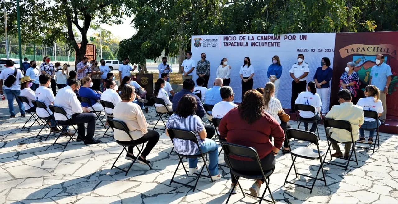 POR UN TAPACHULA INCLUYENTE, AYUNTAMIENTO PROMUEVE RESPETO A DERECHOS DE PERSONAS CON DISCAPACIDAD