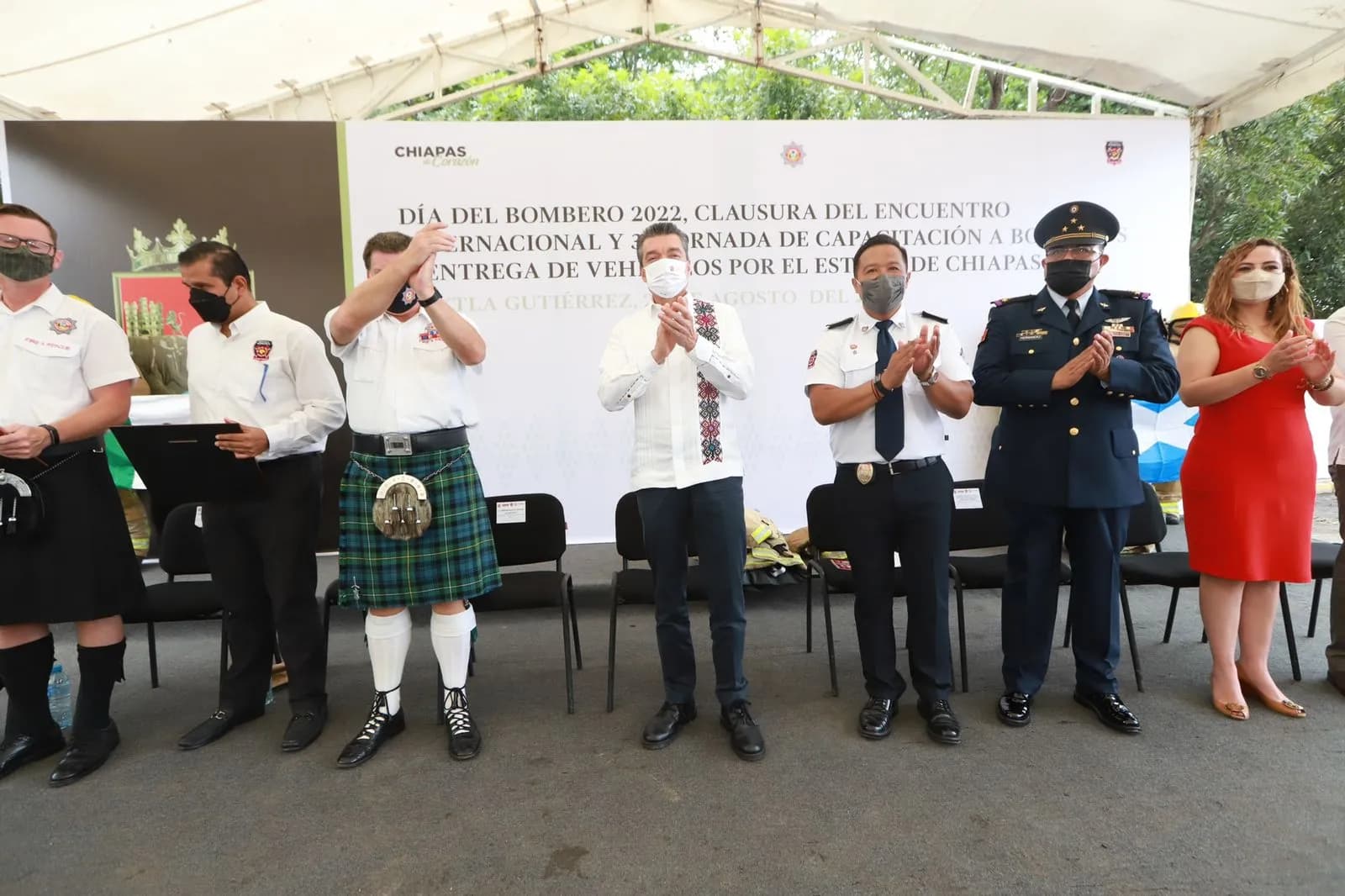Conmemora Rutilio Escandón Día de la Bombera y el Bombero; entrega equipo y clausura taller de capacitación