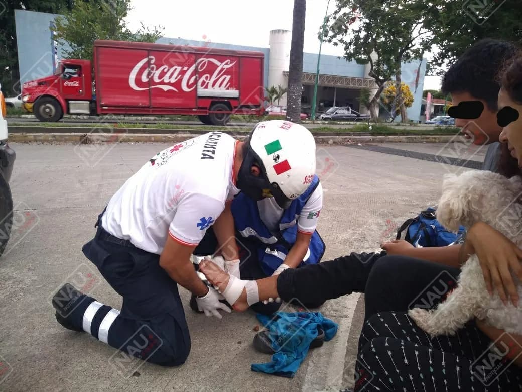 Joven se lesionó con un cuchillo en accidente