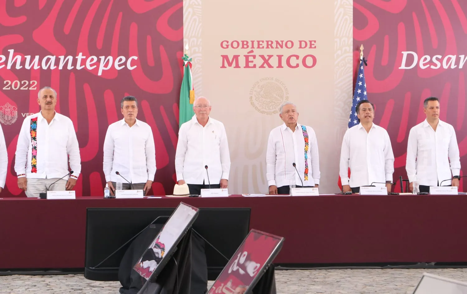 Ante AMLO y empresarios de EUA, Rutilio Escandón destaca potencial de Chiapas para recibir inversiones