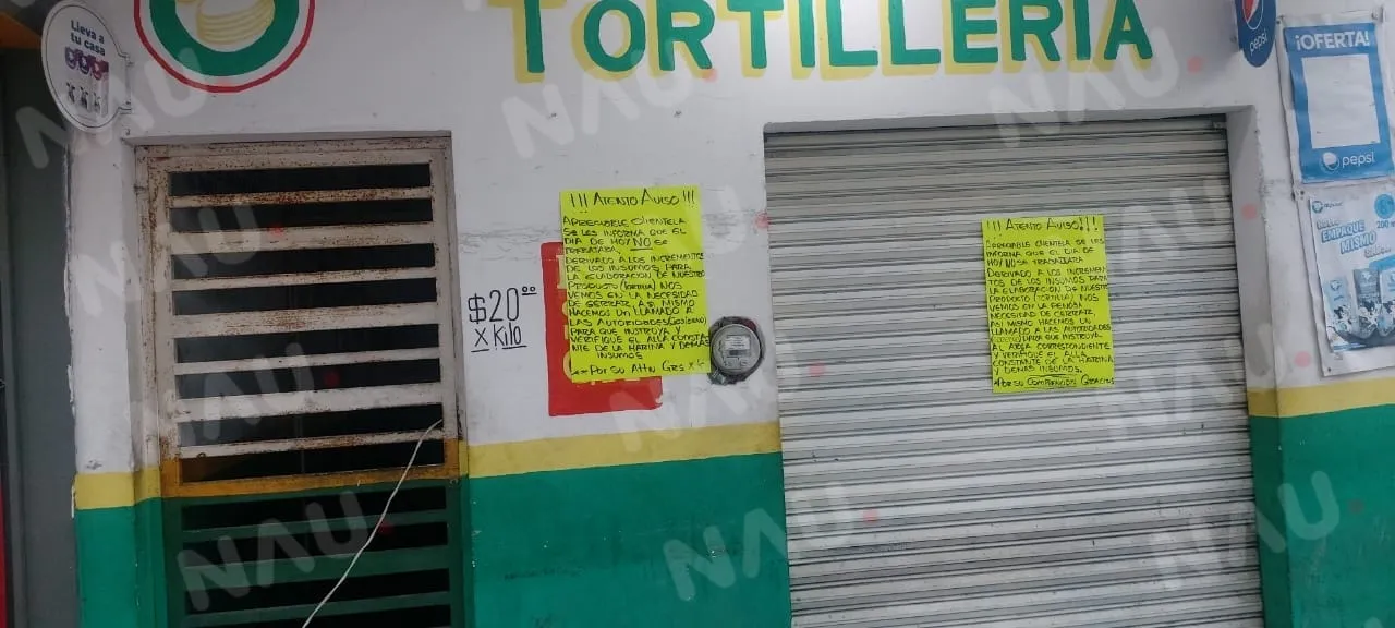 Empresas de masa y tortilla, no han abierto este viernes