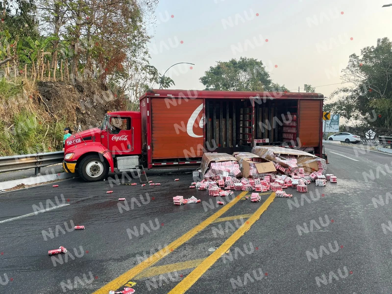 Solo daños deja un accidente en Tapachula, Chiapas