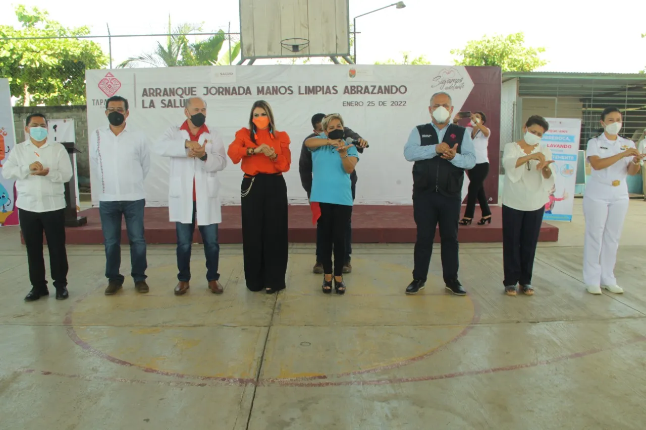 SE SUMA AYUNTAMIENTO DE TAPACHULA A LA JORNADA “MANOS LIMPIAS, ABRAZANDO LA SALUD”