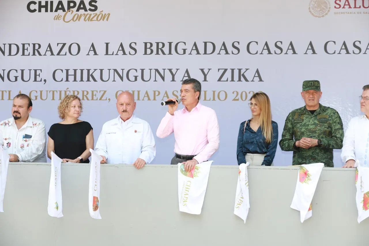 Rutilio Escandón da banderazo de salida a brigadas casa por casa para prevenir dengue, zika y chikungunya