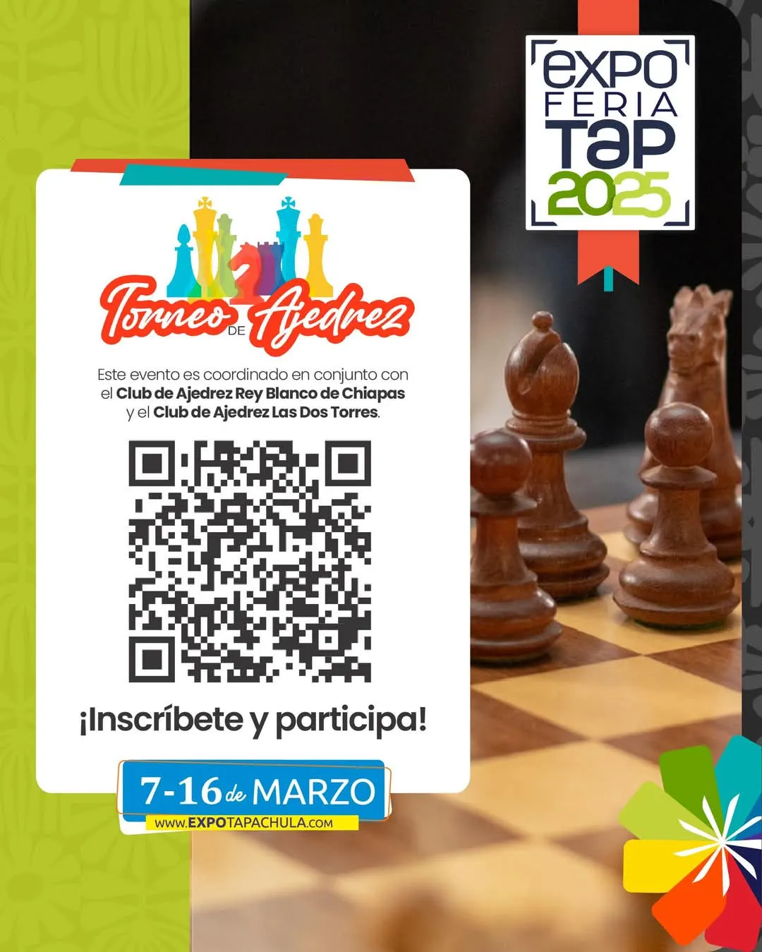 EXPO FERIA TAPACHULA 2025, INVITA A TORNEO DE AJEDREZ