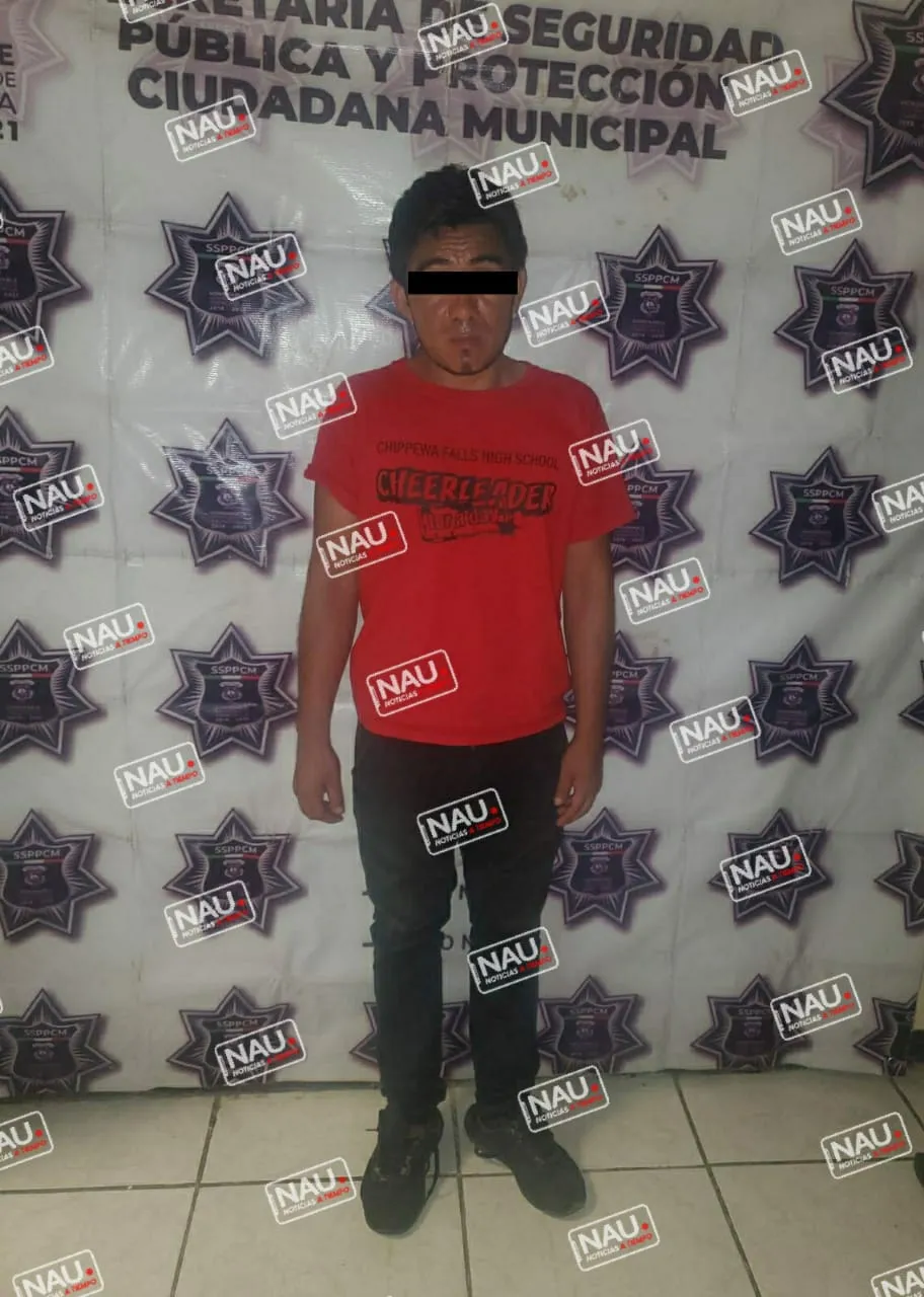 Detenido por golpear a su pareja.