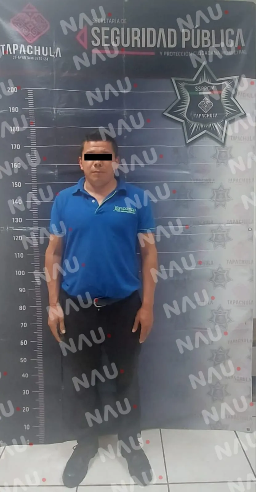 Detiene a sujeto acusado del delito de robo a comercio de bodega Aurrera el Patio