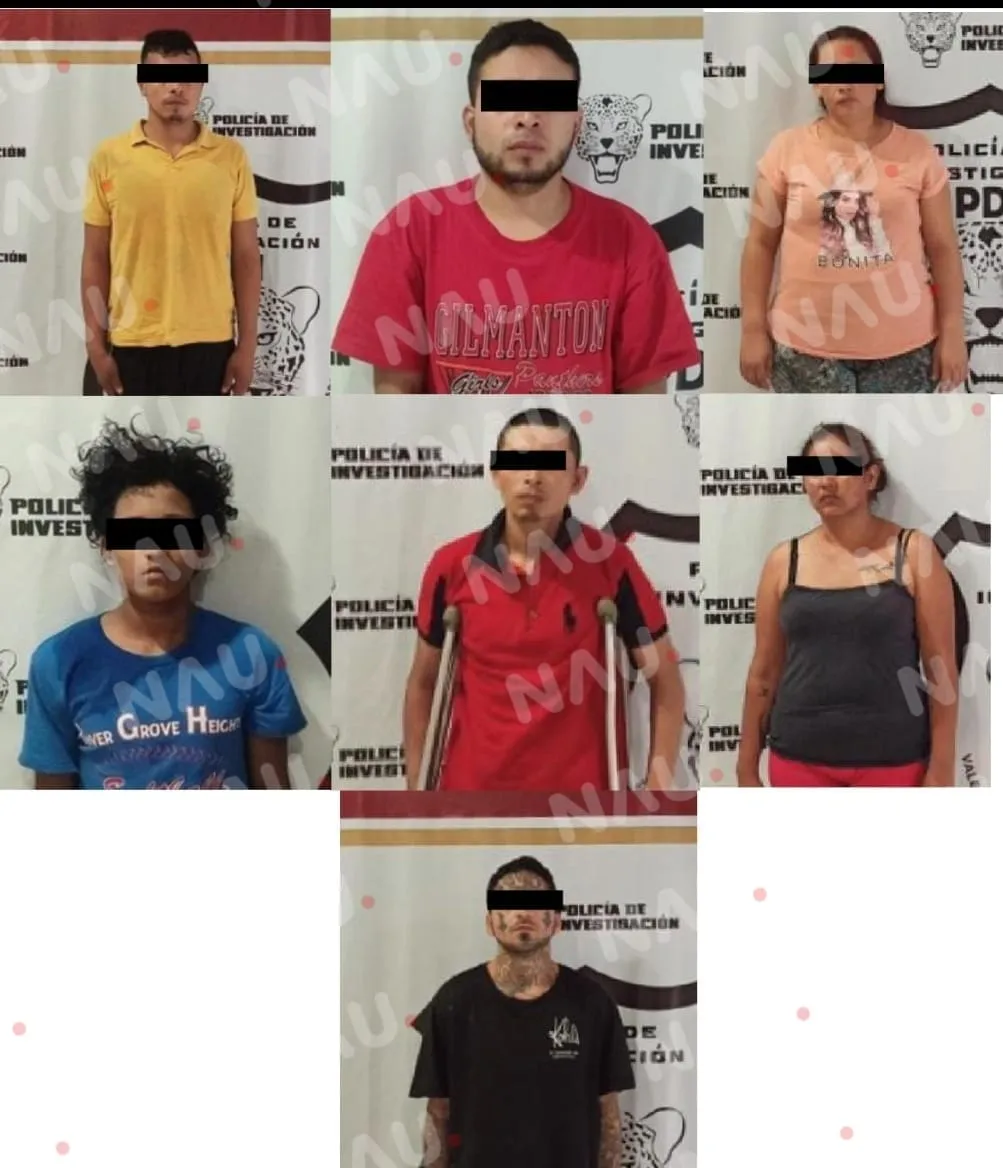 FGE detiene a siete integrantes de la pandilla Barrio 18, presuntos implicados en delitos de Extorsión y Homicidio.