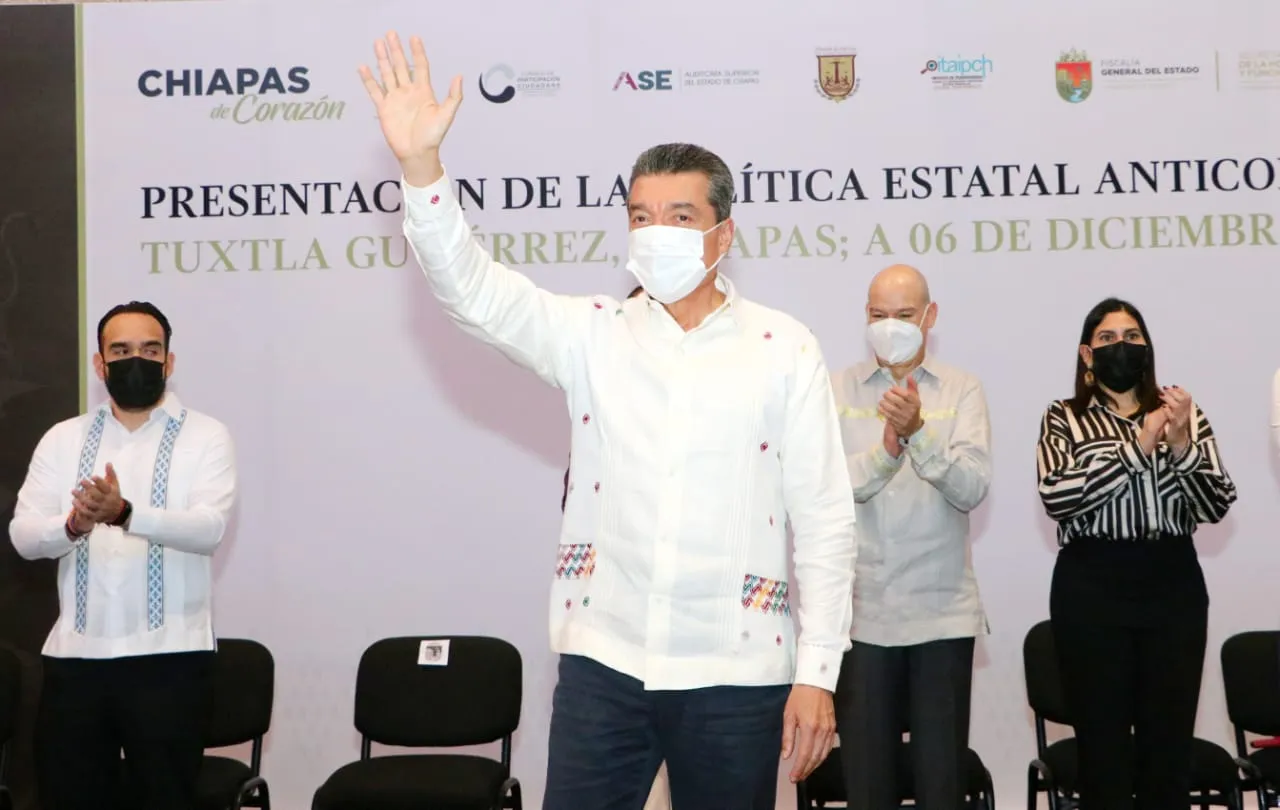 Participa Rutilio Escandón en presentación de la Política Estatal Anticorrupción