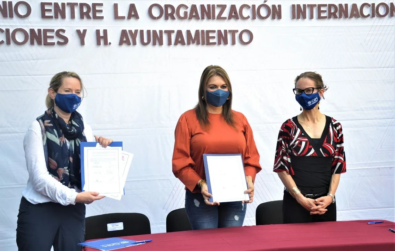 AYUNTAMIENTO DE TAPACHULA Y OIM FIRMAN CONVENIO DE COLABORACIÓN