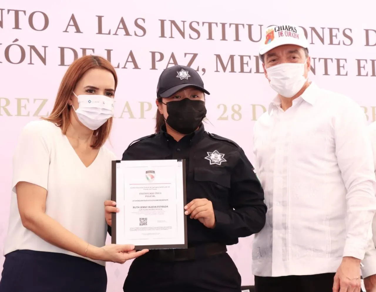 Se reúne Rutilio Escandón con la Secretaria Ejecutiva del Sistema Nacional de Seguridad Pública