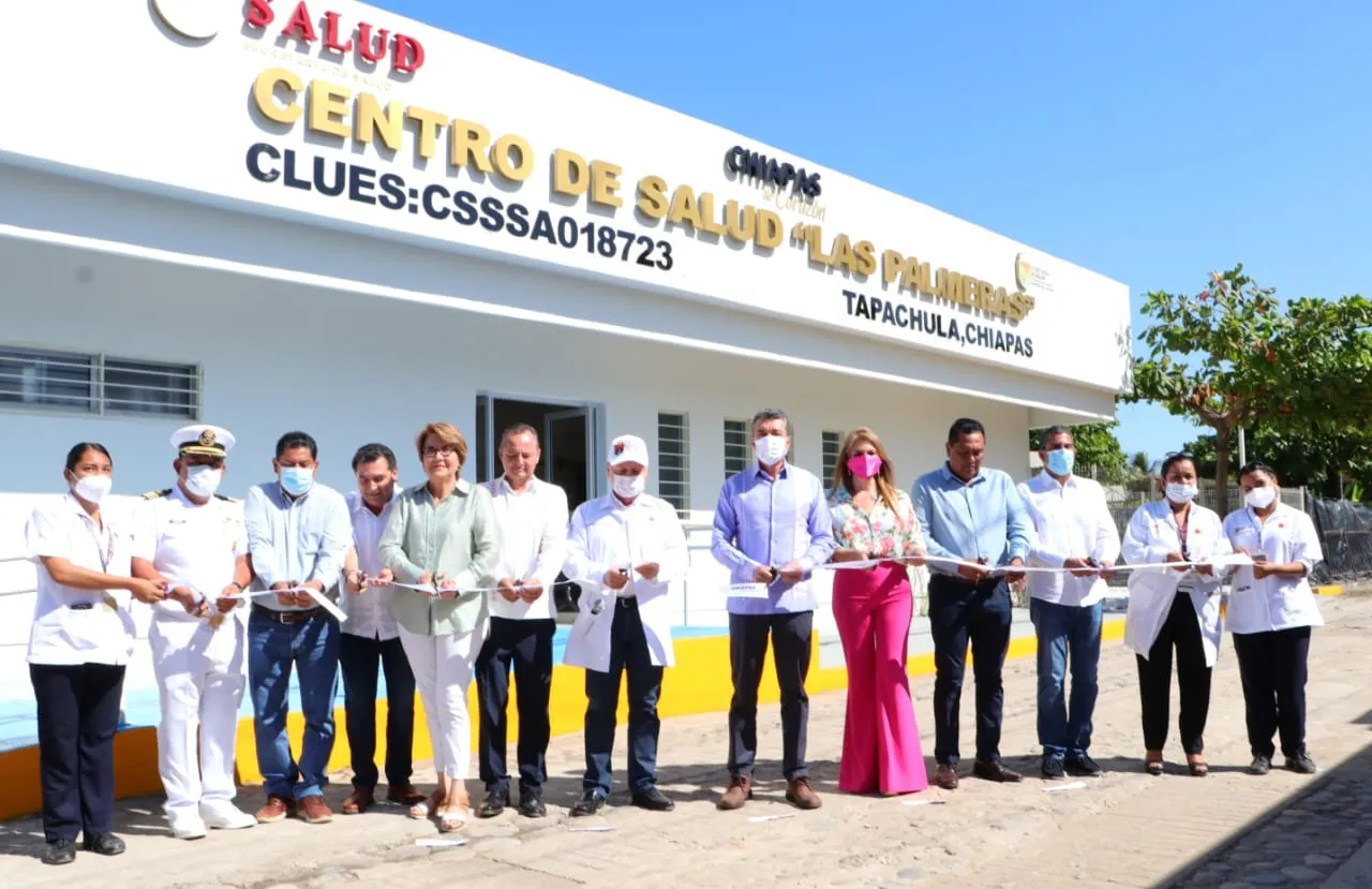 Inaugura Rutilio Escandón reconversión del Centro de Salud Las Palmeras, en Tapachula