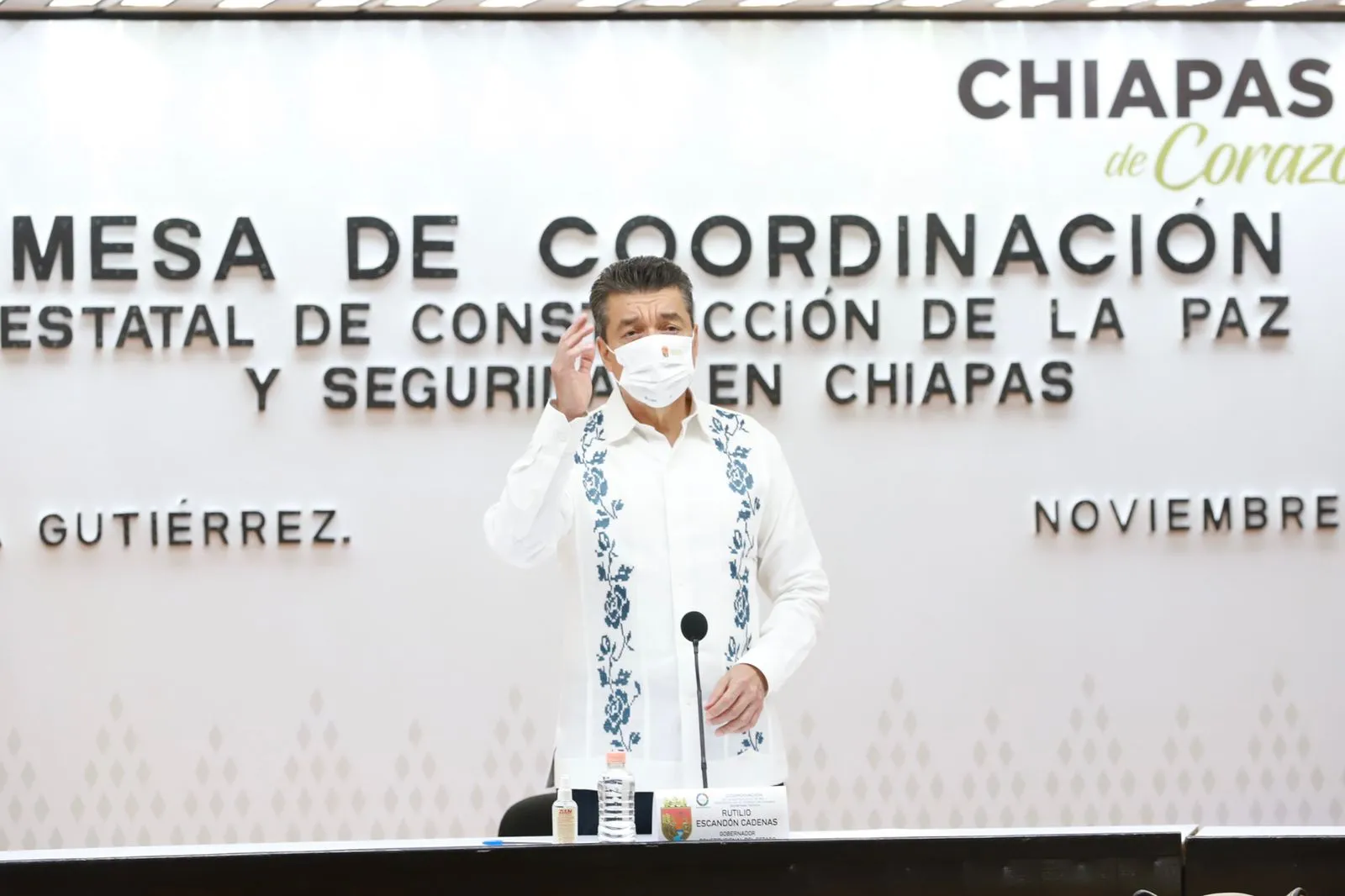 Registra Chiapas 23 días sin defunciones por COVID-19: Rutilio Escandón