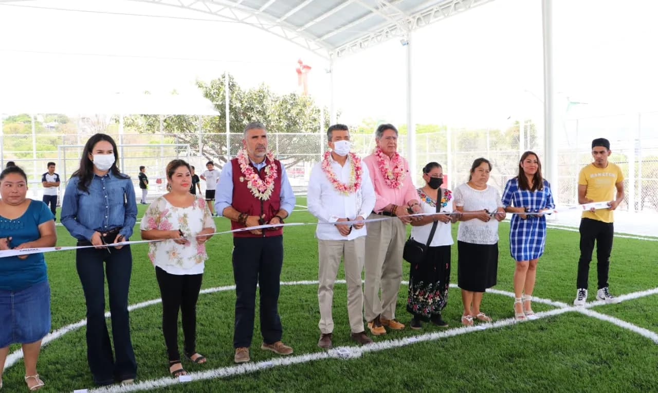 Rutilio Escandón sigue dignificando la imagen de Tuxtla Gutiérrez; inaugura rehabilitación de Multideportivo