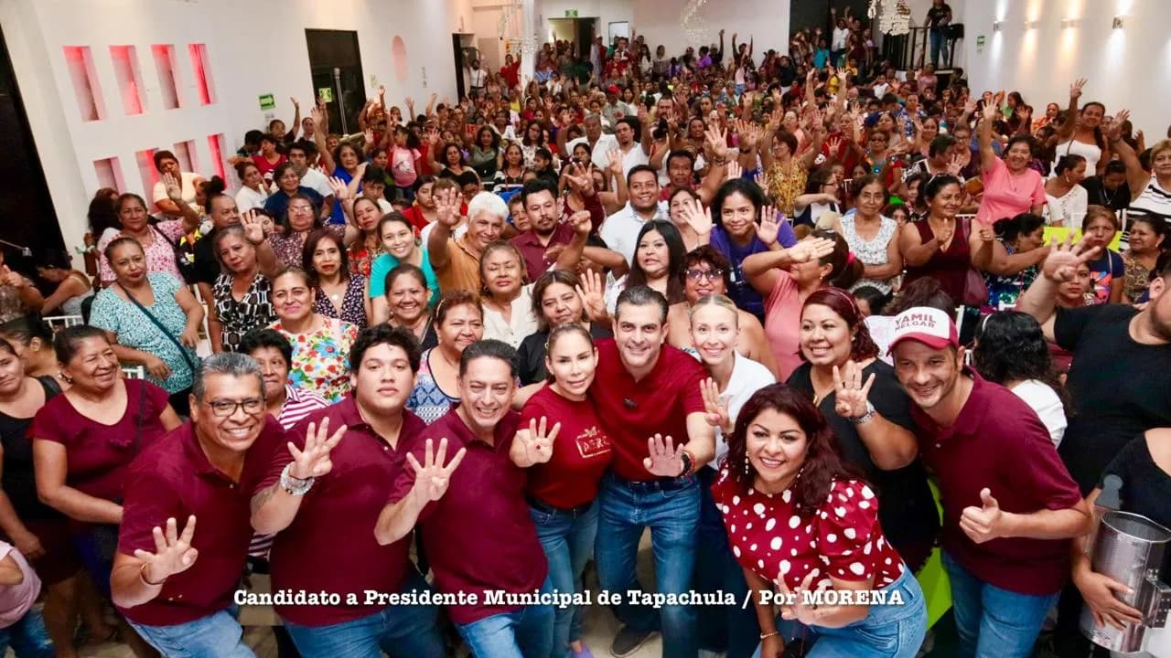 Mujeres respaldan a Yamil Melgar en Tapachula