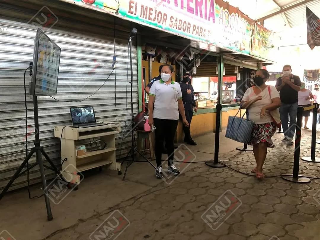Ayutla coloca cámara térmica de Temperatura en el mercado