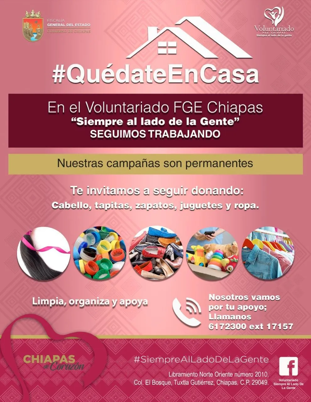 Refrenda Voluntariado sensibilidad y compromiso social con las y los chiapanecos