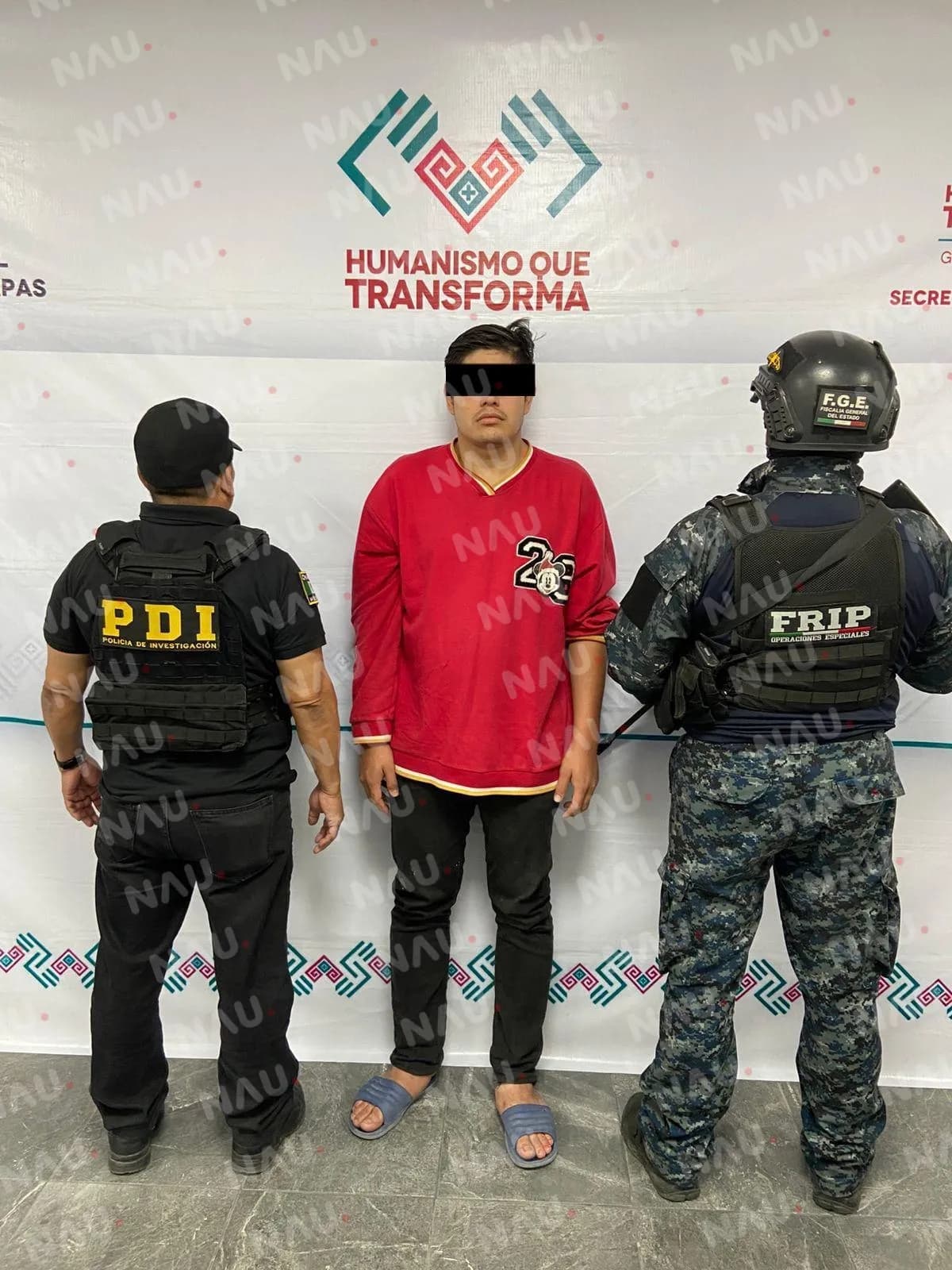 FGE cumplimenta orden de aprehensión en contra de presunto culpable de homicidio calificado en auto hotel “Troya”