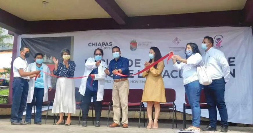 El Presidente Municipal de Unión Juárez, Inauguró la “Feria de la Salud e Inicio de la Vacunación”
