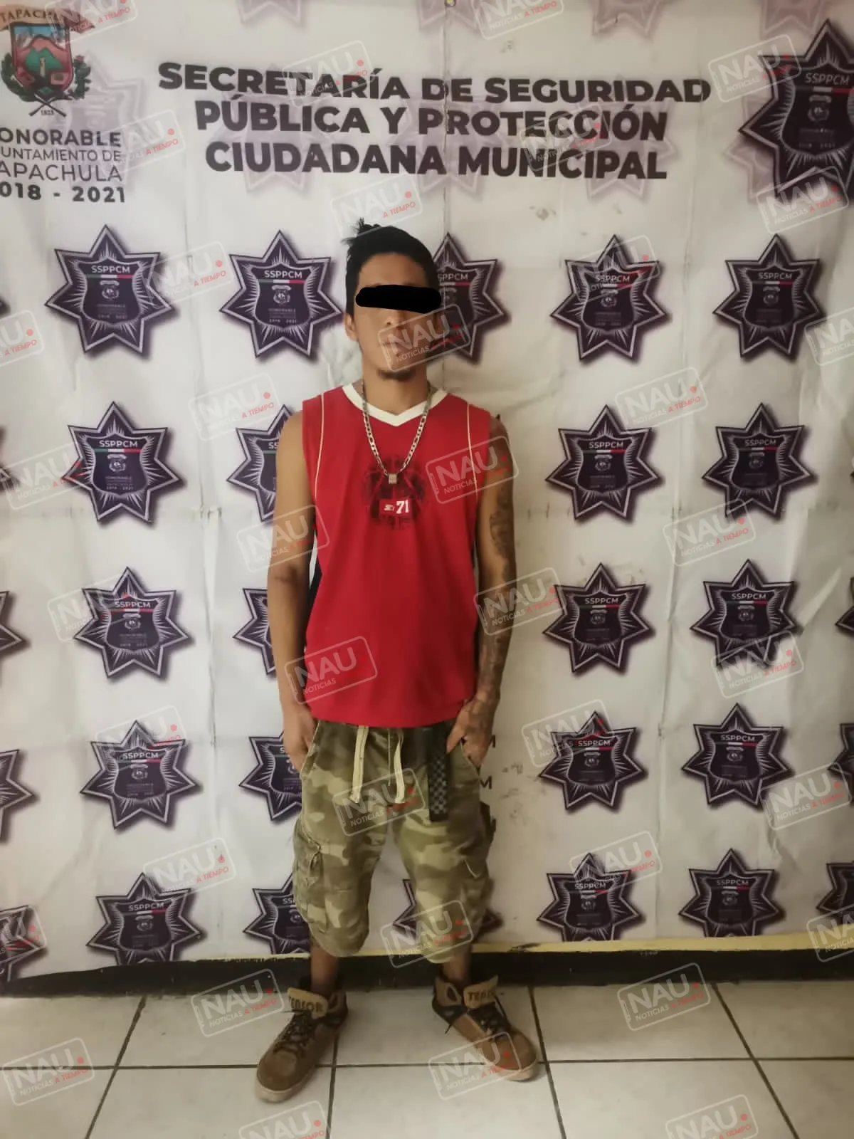 Detienen a uno de tres sujetos que asaltaron a taxista