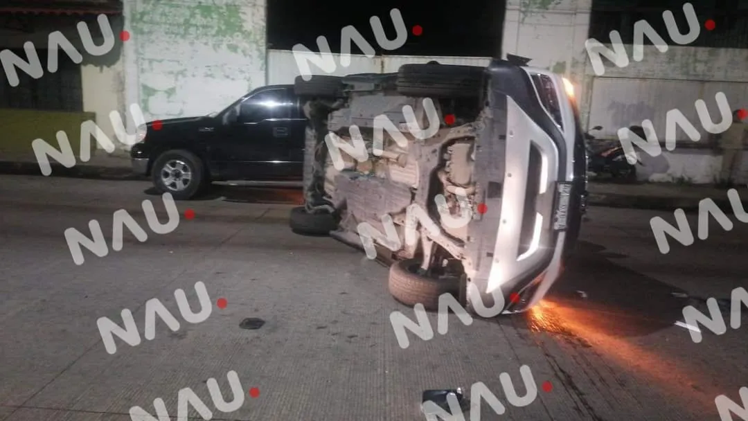 Accidente vehicular en Tapachula sin lesionados graves
